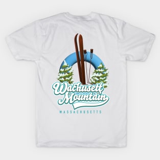 Wachusett Mountain Massachusetts ski logo T-Shirt